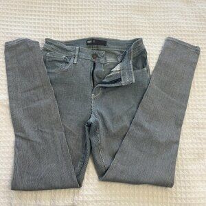 Levi's 524 Skinny Sz 9 Blue and White Striped Jeans